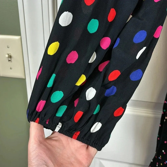 Rixo x target polka dot long sleeve dress sz 12 - Picture 6 of 9